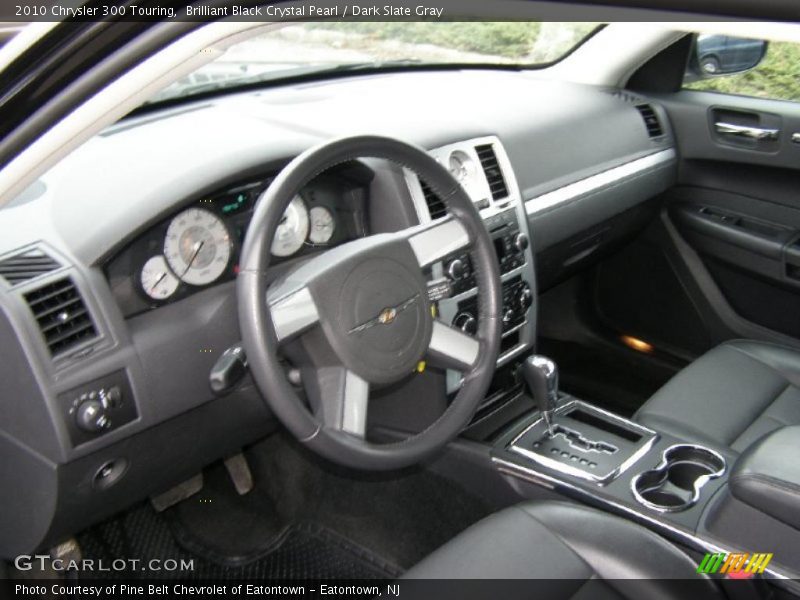 Brilliant Black Crystal Pearl / Dark Slate Gray 2010 Chrysler 300 Touring