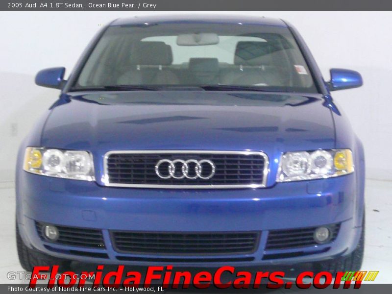 Ocean Blue Pearl / Grey 2005 Audi A4 1.8T Sedan