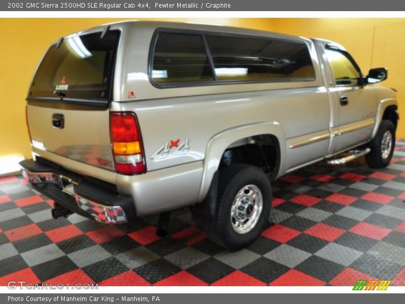 Pewter Metallic / Graphite 2002 GMC Sierra 2500HD SLE Regular Cab 4x4