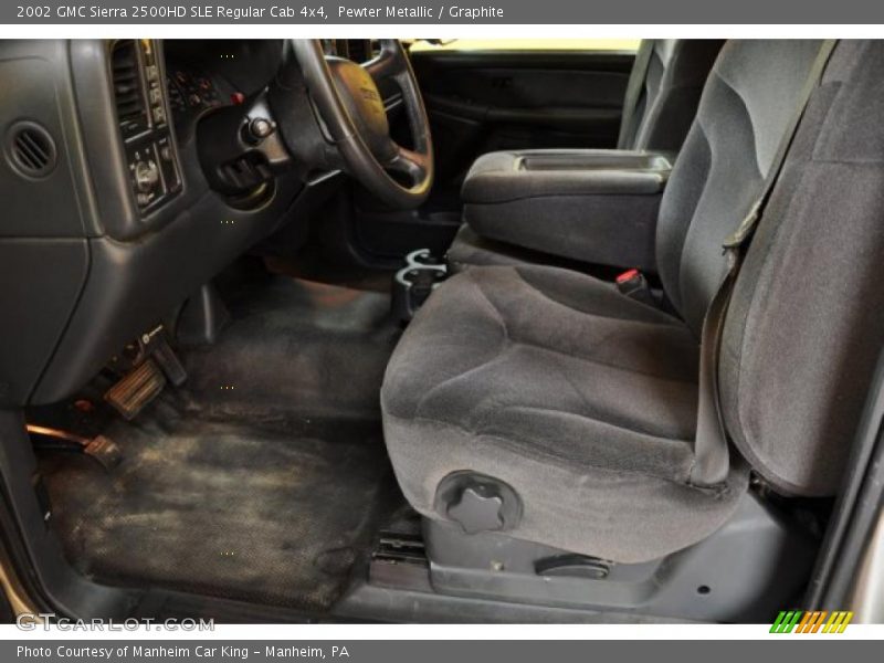 Pewter Metallic / Graphite 2002 GMC Sierra 2500HD SLE Regular Cab 4x4