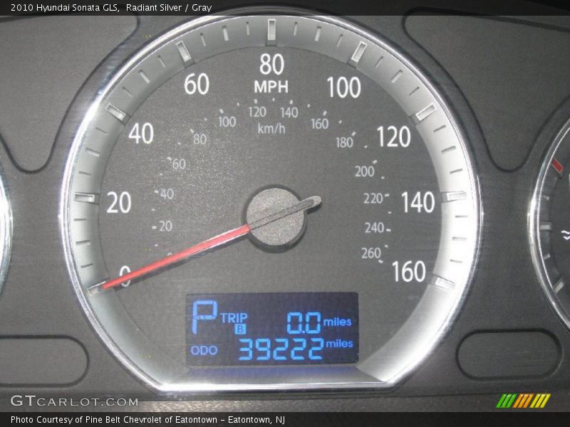 Radiant Silver / Gray 2010 Hyundai Sonata GLS