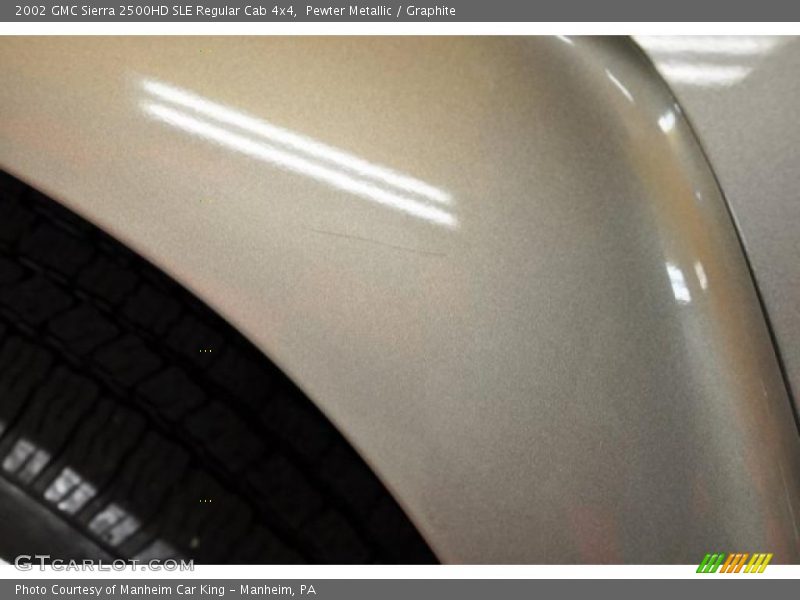 Pewter Metallic / Graphite 2002 GMC Sierra 2500HD SLE Regular Cab 4x4