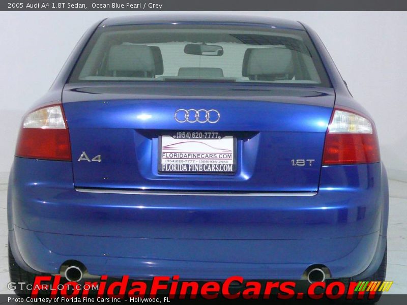 Ocean Blue Pearl / Grey 2005 Audi A4 1.8T Sedan