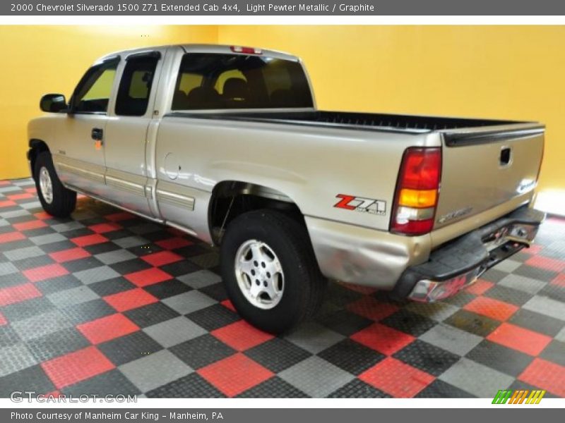 Light Pewter Metallic / Graphite 2000 Chevrolet Silverado 1500 Z71 Extended Cab 4x4