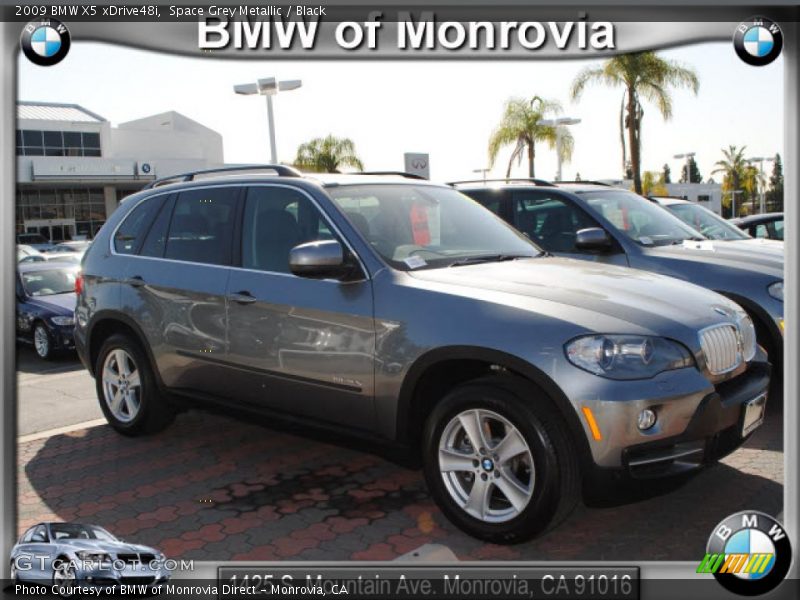 Space Grey Metallic / Black 2009 BMW X5 xDrive48i