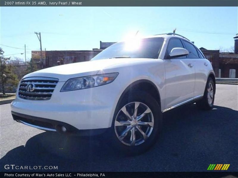Ivory Pearl / Wheat 2007 Infiniti FX 35 AWD