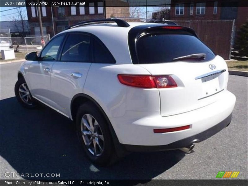 Ivory Pearl / Wheat 2007 Infiniti FX 35 AWD