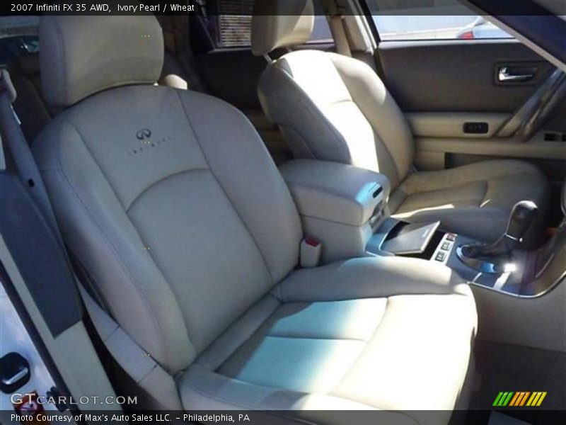 Ivory Pearl / Wheat 2007 Infiniti FX 35 AWD