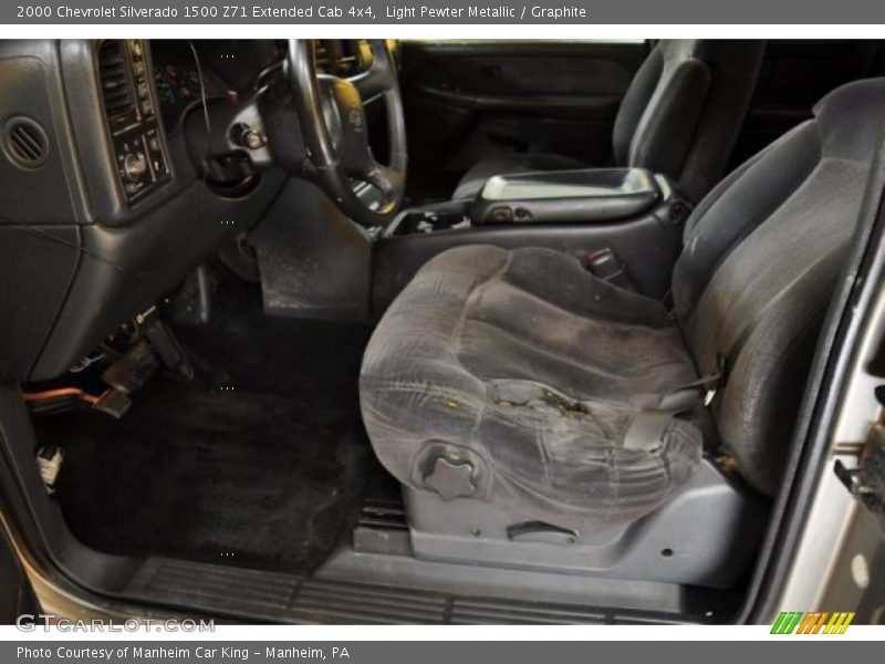 Light Pewter Metallic / Graphite 2000 Chevrolet Silverado 1500 Z71 Extended Cab 4x4