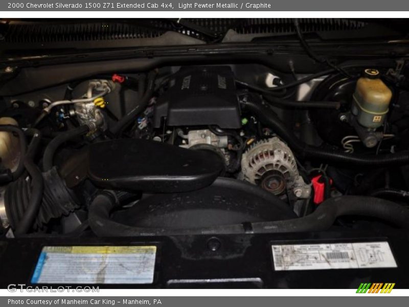 Light Pewter Metallic / Graphite 2000 Chevrolet Silverado 1500 Z71 Extended Cab 4x4