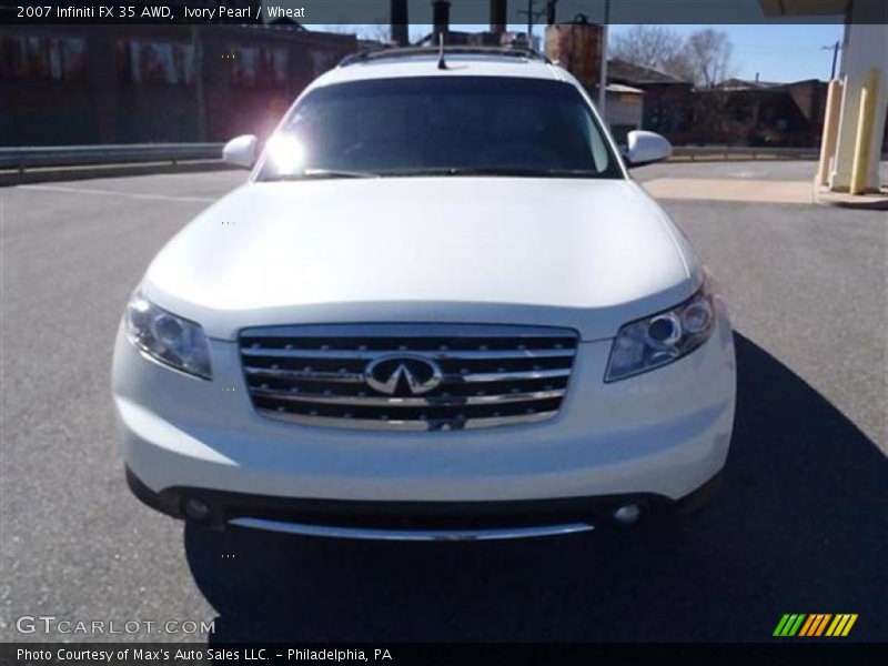 Ivory Pearl / Wheat 2007 Infiniti FX 35 AWD