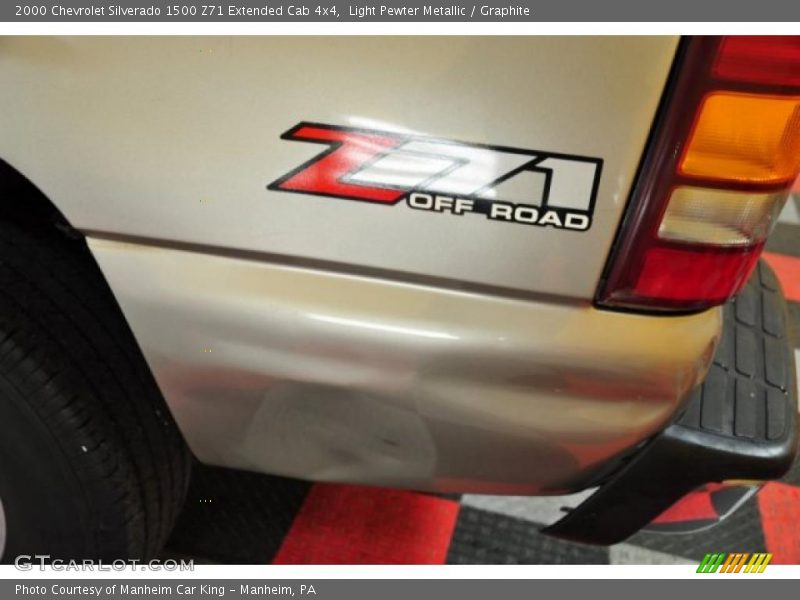Light Pewter Metallic / Graphite 2000 Chevrolet Silverado 1500 Z71 Extended Cab 4x4