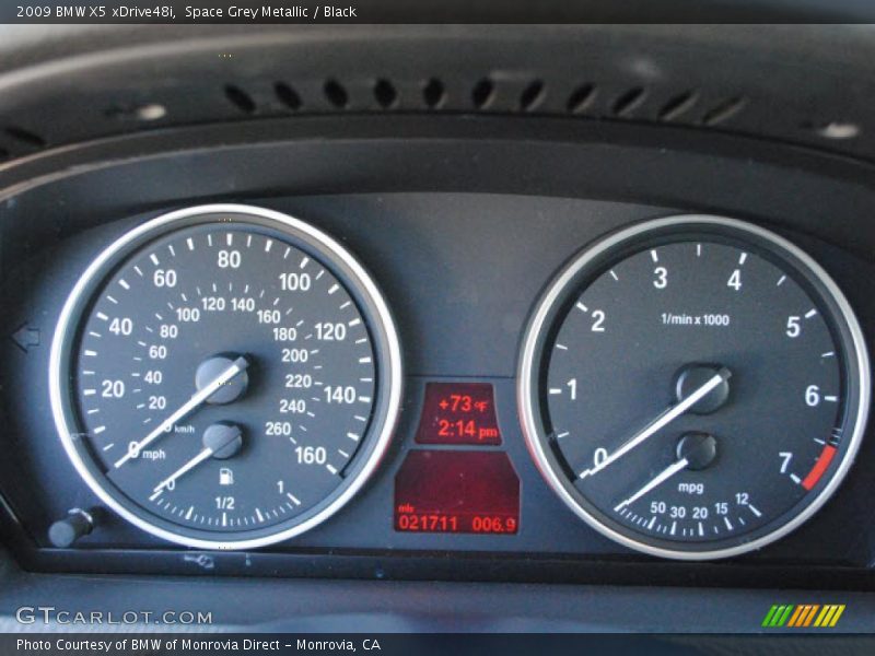 Space Grey Metallic / Black 2009 BMW X5 xDrive48i