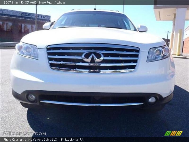 Ivory Pearl / Wheat 2007 Infiniti FX 35 AWD