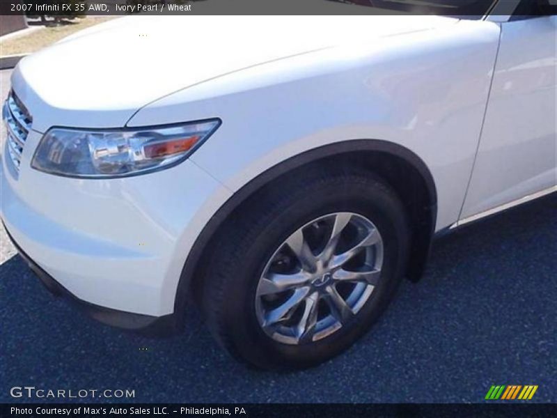 Ivory Pearl / Wheat 2007 Infiniti FX 35 AWD