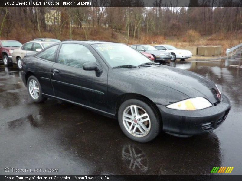 Black / Graphite 2002 Chevrolet Cavalier Coupe