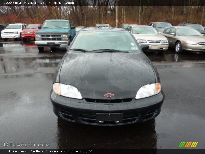 Black / Graphite 2002 Chevrolet Cavalier Coupe