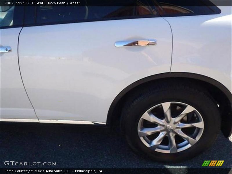 Ivory Pearl / Wheat 2007 Infiniti FX 35 AWD
