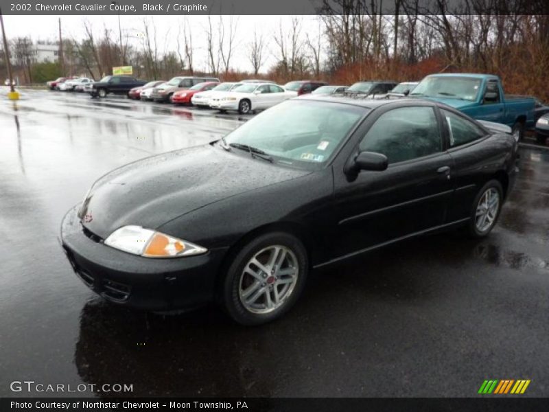 Black / Graphite 2002 Chevrolet Cavalier Coupe