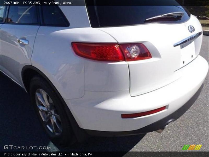 Ivory Pearl / Wheat 2007 Infiniti FX 35 AWD