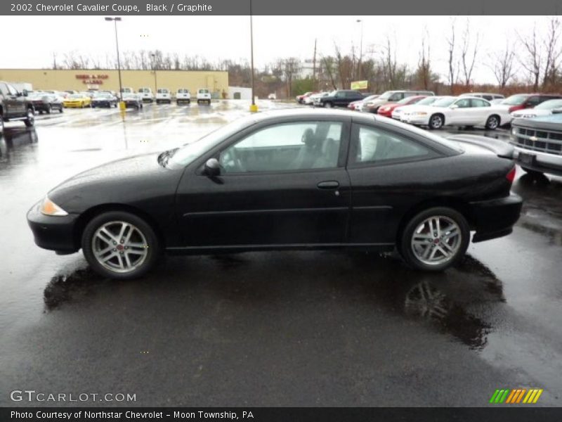 Black / Graphite 2002 Chevrolet Cavalier Coupe