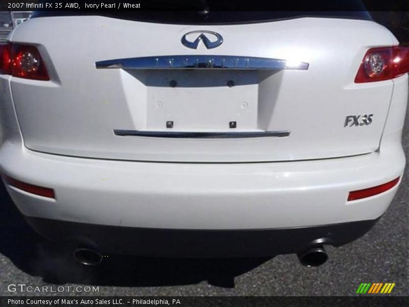 Ivory Pearl / Wheat 2007 Infiniti FX 35 AWD