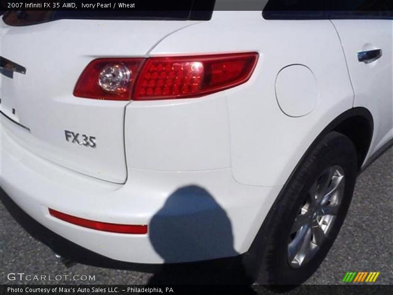 Ivory Pearl / Wheat 2007 Infiniti FX 35 AWD