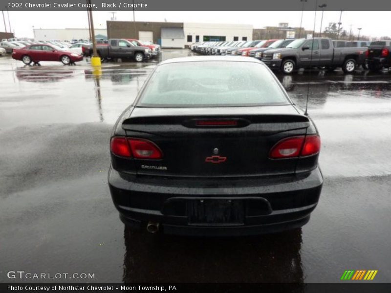 Black / Graphite 2002 Chevrolet Cavalier Coupe