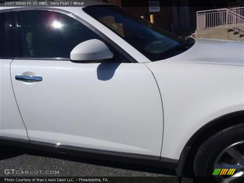 Ivory Pearl / Wheat 2007 Infiniti FX 35 AWD