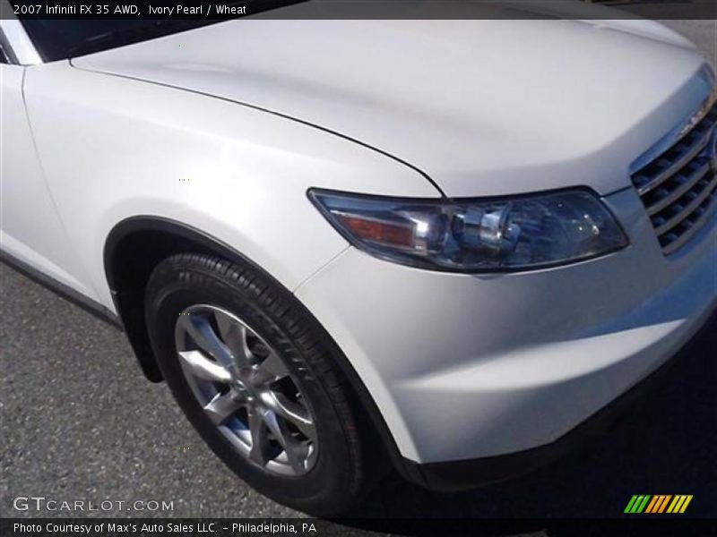 Ivory Pearl / Wheat 2007 Infiniti FX 35 AWD