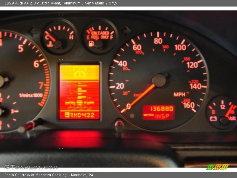 Aluminum Silver Metallic / Onyx 1999 Audi A4 2.8 quattro Avant