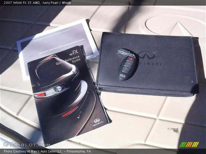 Ivory Pearl / Wheat 2007 Infiniti FX 35 AWD