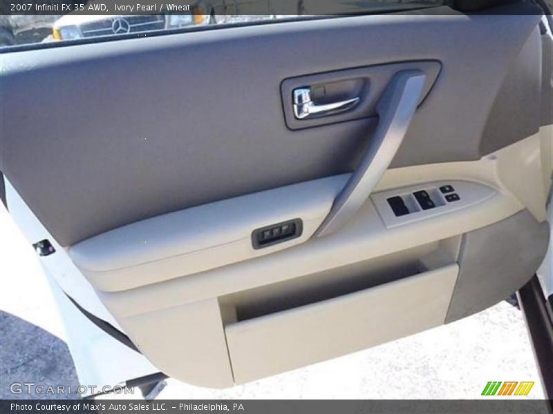 Ivory Pearl / Wheat 2007 Infiniti FX 35 AWD