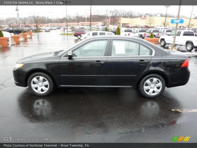 Ebony Black / Gray 2009 Kia Optima LX