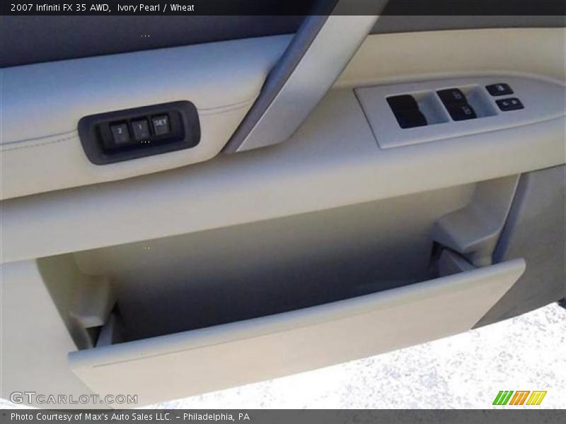 Ivory Pearl / Wheat 2007 Infiniti FX 35 AWD