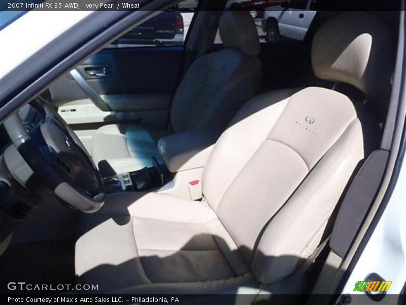 Ivory Pearl / Wheat 2007 Infiniti FX 35 AWD