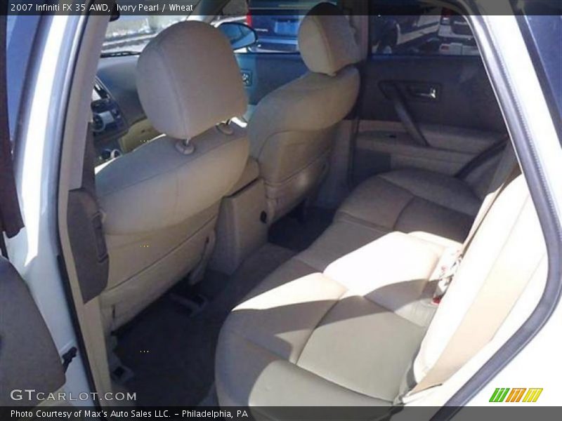 Ivory Pearl / Wheat 2007 Infiniti FX 35 AWD