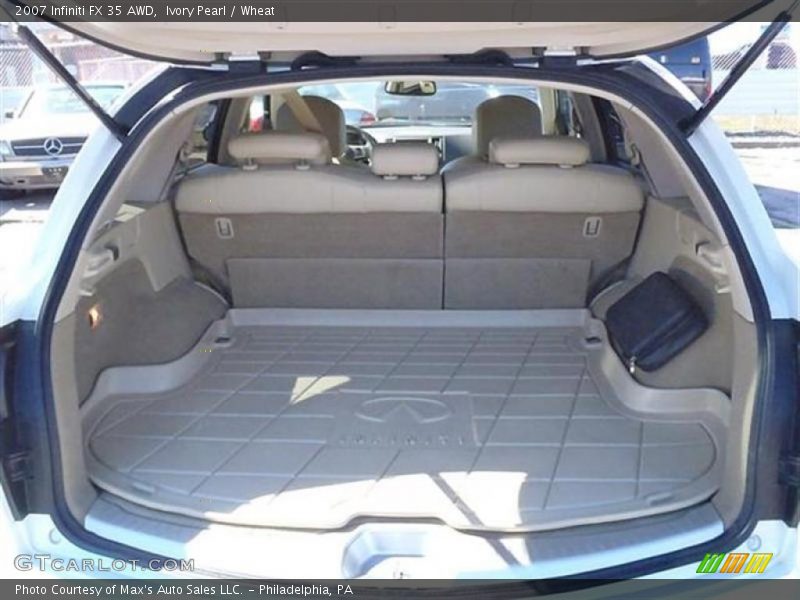 Ivory Pearl / Wheat 2007 Infiniti FX 35 AWD