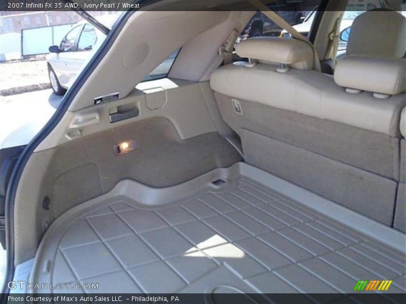 Ivory Pearl / Wheat 2007 Infiniti FX 35 AWD