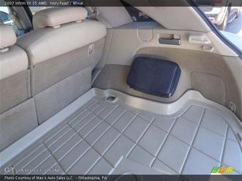 Ivory Pearl / Wheat 2007 Infiniti FX 35 AWD