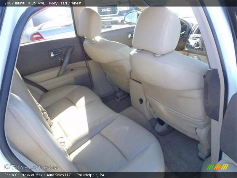 Ivory Pearl / Wheat 2007 Infiniti FX 35 AWD