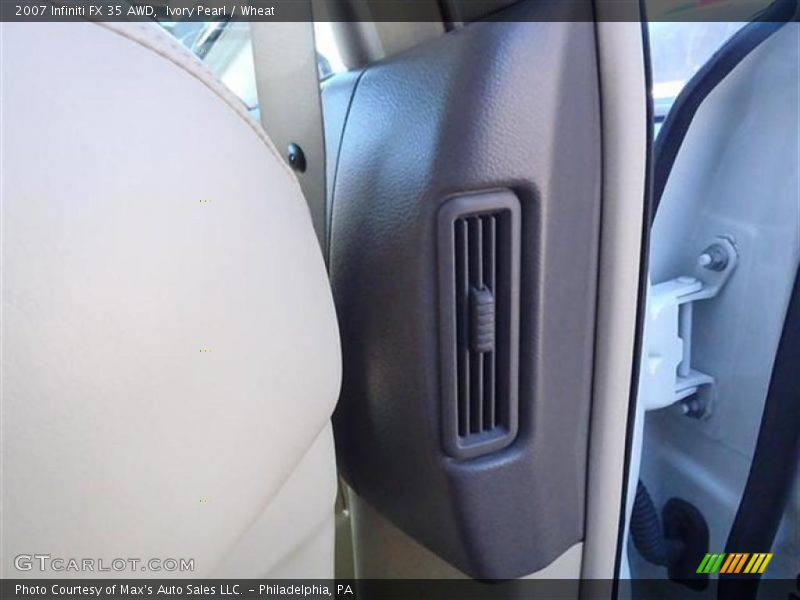 Ivory Pearl / Wheat 2007 Infiniti FX 35 AWD