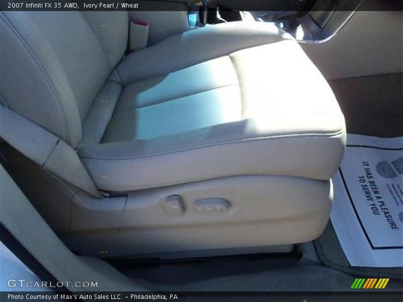 Ivory Pearl / Wheat 2007 Infiniti FX 35 AWD