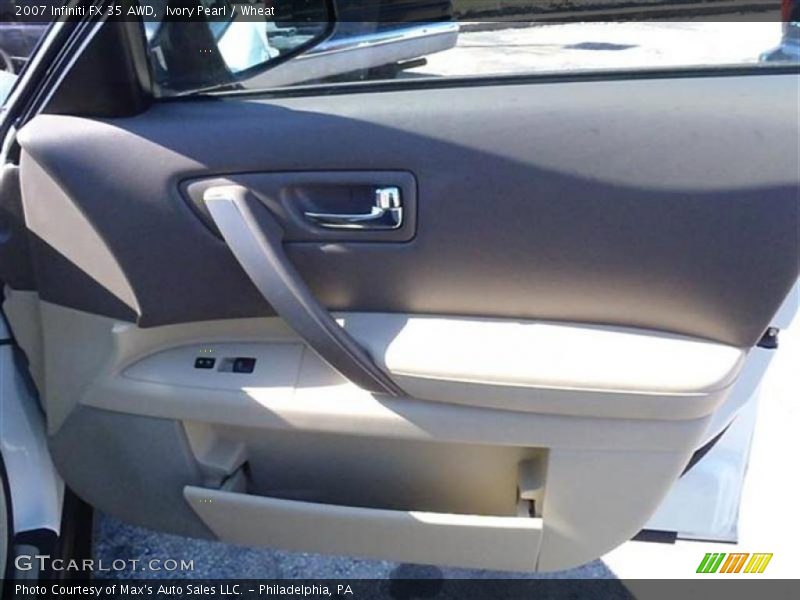Ivory Pearl / Wheat 2007 Infiniti FX 35 AWD