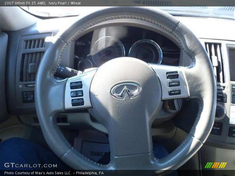 Ivory Pearl / Wheat 2007 Infiniti FX 35 AWD