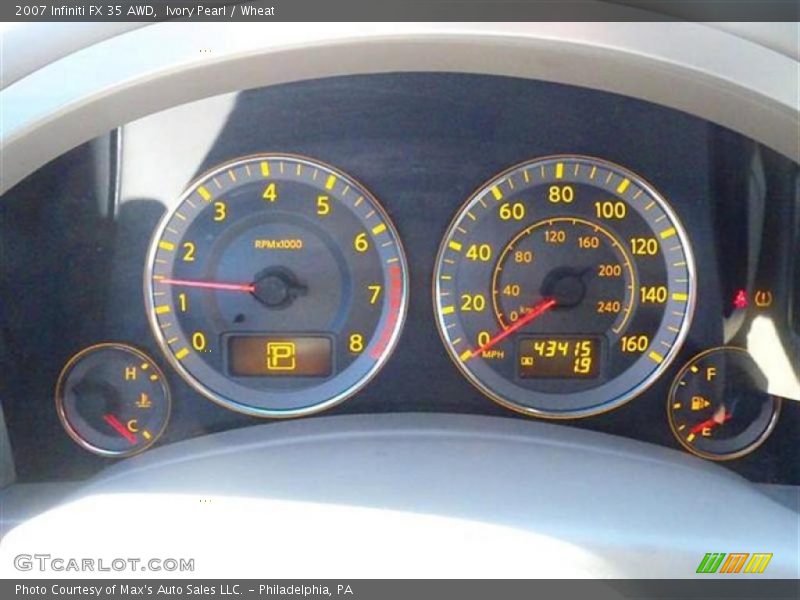 Ivory Pearl / Wheat 2007 Infiniti FX 35 AWD