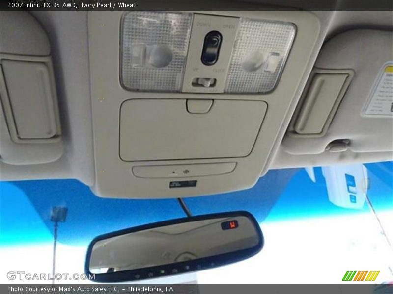 Ivory Pearl / Wheat 2007 Infiniti FX 35 AWD
