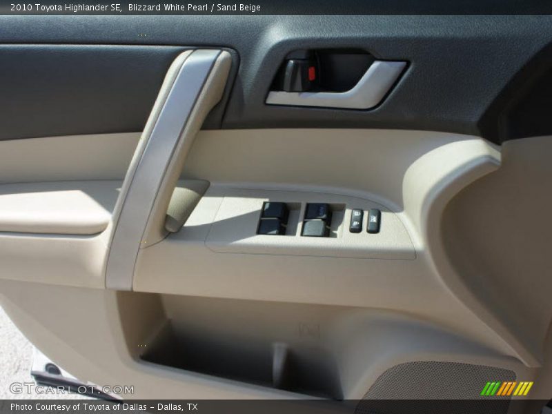Blizzard White Pearl / Sand Beige 2010 Toyota Highlander SE