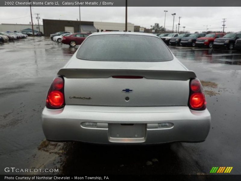 Galaxy Silver Metallic / Ebony 2002 Chevrolet Monte Carlo LS