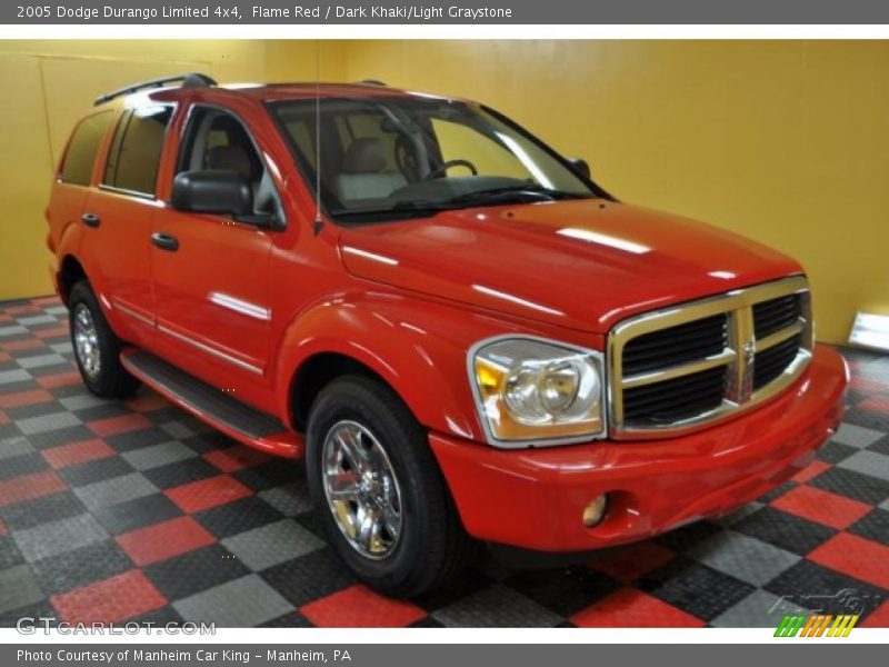 Flame Red / Dark Khaki/Light Graystone 2005 Dodge Durango Limited 4x4